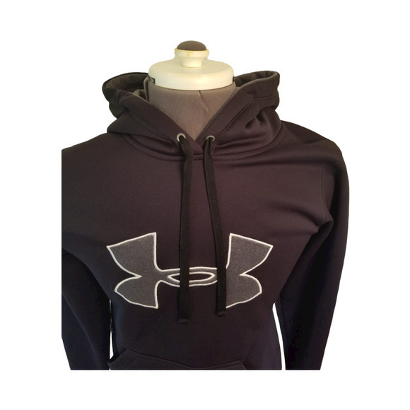 Under Armour Men’s Black Hoodie Pullover Size Small Length 26 in - Picture 5 of 7